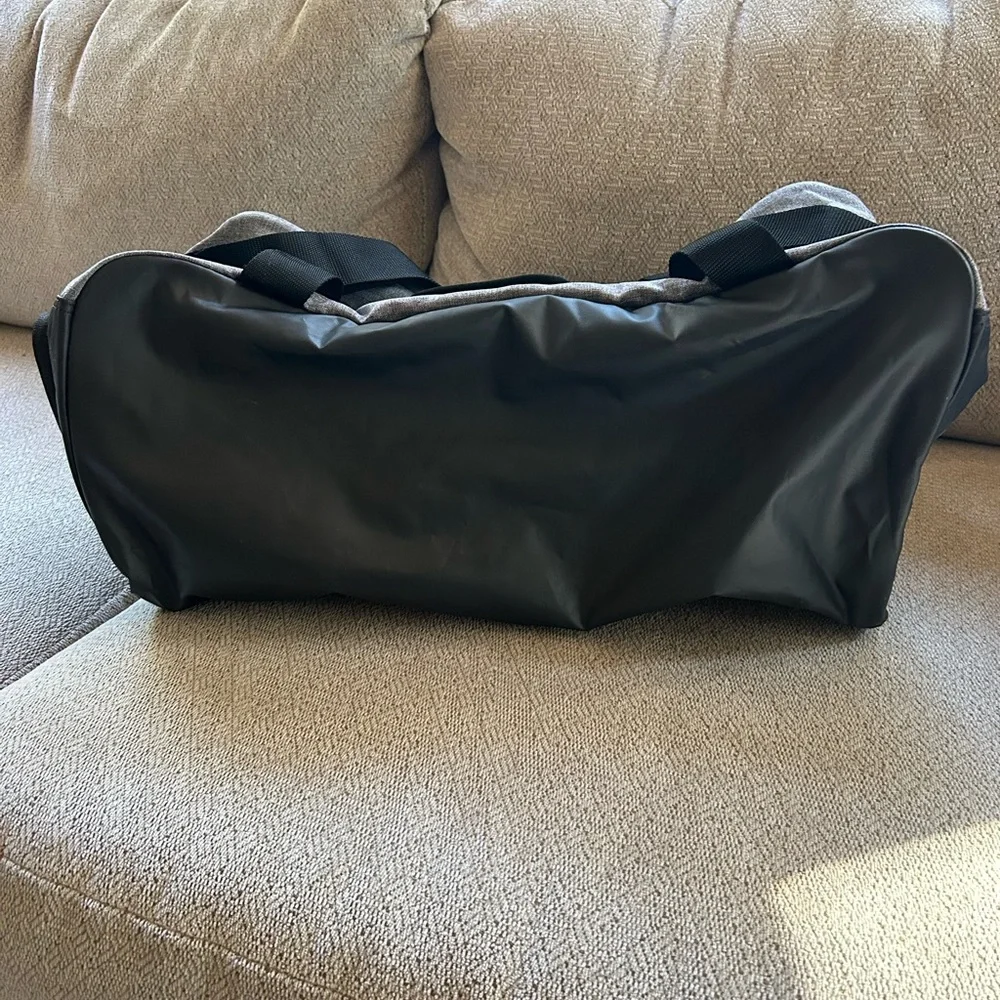 Michael Jordan Air Two-Tone Black and Gray Duffel Bag Lightweight Travel Sports